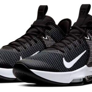 Nike Men's Basketball Shoes, Multicoloured Black White Iron Grey Pure Platinum 001, 9.5 UK