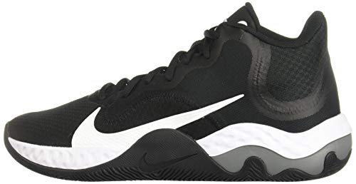 Nike Renew Elevate Mens Basketball Trainers CK2669 Sneakers Shoes (UK 11 US 12 EU 46, Black White Smoke Grey 001)