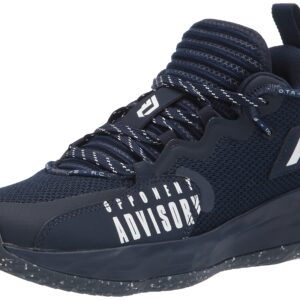 adidas Unisex Dame 7 Extply Basketball Shoe, Team Navy Blue/White/Team Navy Blue, 11 US Men