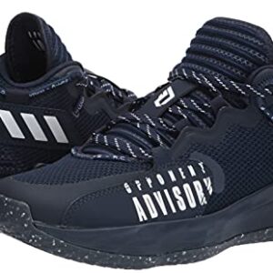 adidas Unisex Dame 7 Extply Basketball Shoe, Team Navy Blue/White/Team Navy Blue, 11 US Men