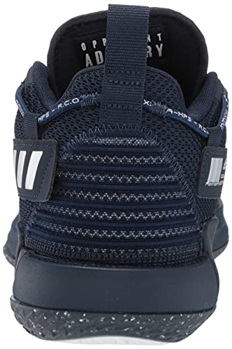 adidas Unisex Dame 7 Extply Basketball Shoe, Team Navy Blue/White/Team Navy Blue, 11 US Men