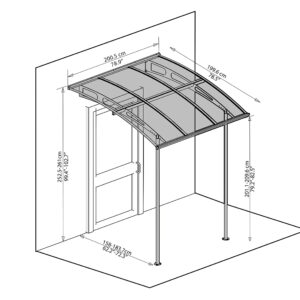 Palram - Canopia Vega 2000 7' x 7' Awning