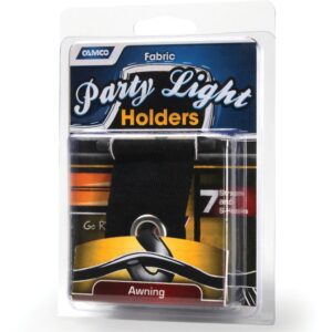 Camco 42733 Fabric Party Light Holders, Black, 7 Pack