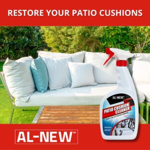 AL-NEW Patio Cushion Cleaner | Safe For Use On Outdoor Fabrics Such As Patio Cushions, Awnings, Furniture Covers, and more (32 Ounce)