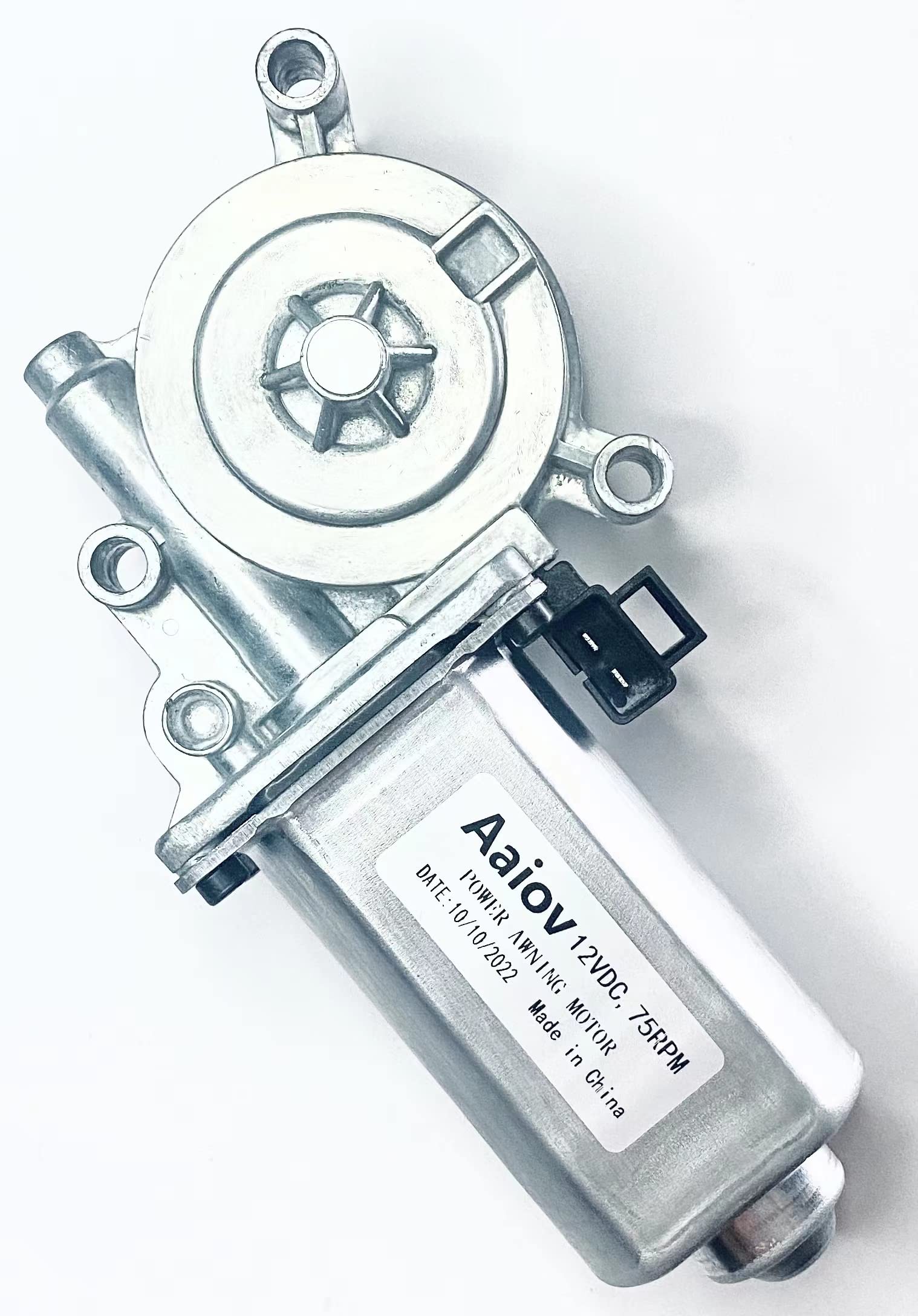 Aaiov RV Electric Awning Replacement Motor 12V Compatible with Carefree Eclipse Power Awnings R001326 R001104 BLK WHT