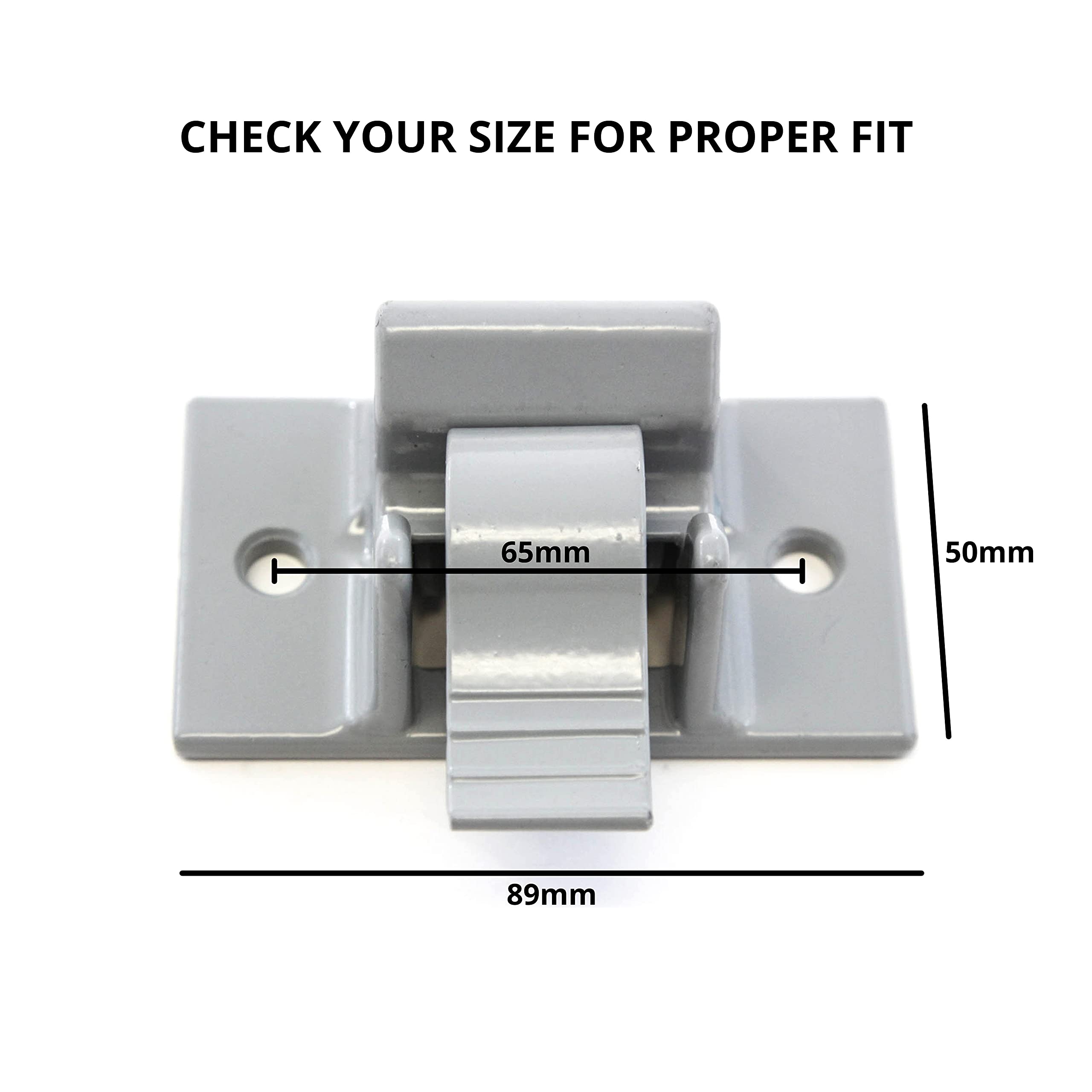 Red Hound Auto Mounting Brackets (2) Compatible with Dometic Sunchaser Lower Awning Arm Bottom Replacement Gray RV Camper Trailer