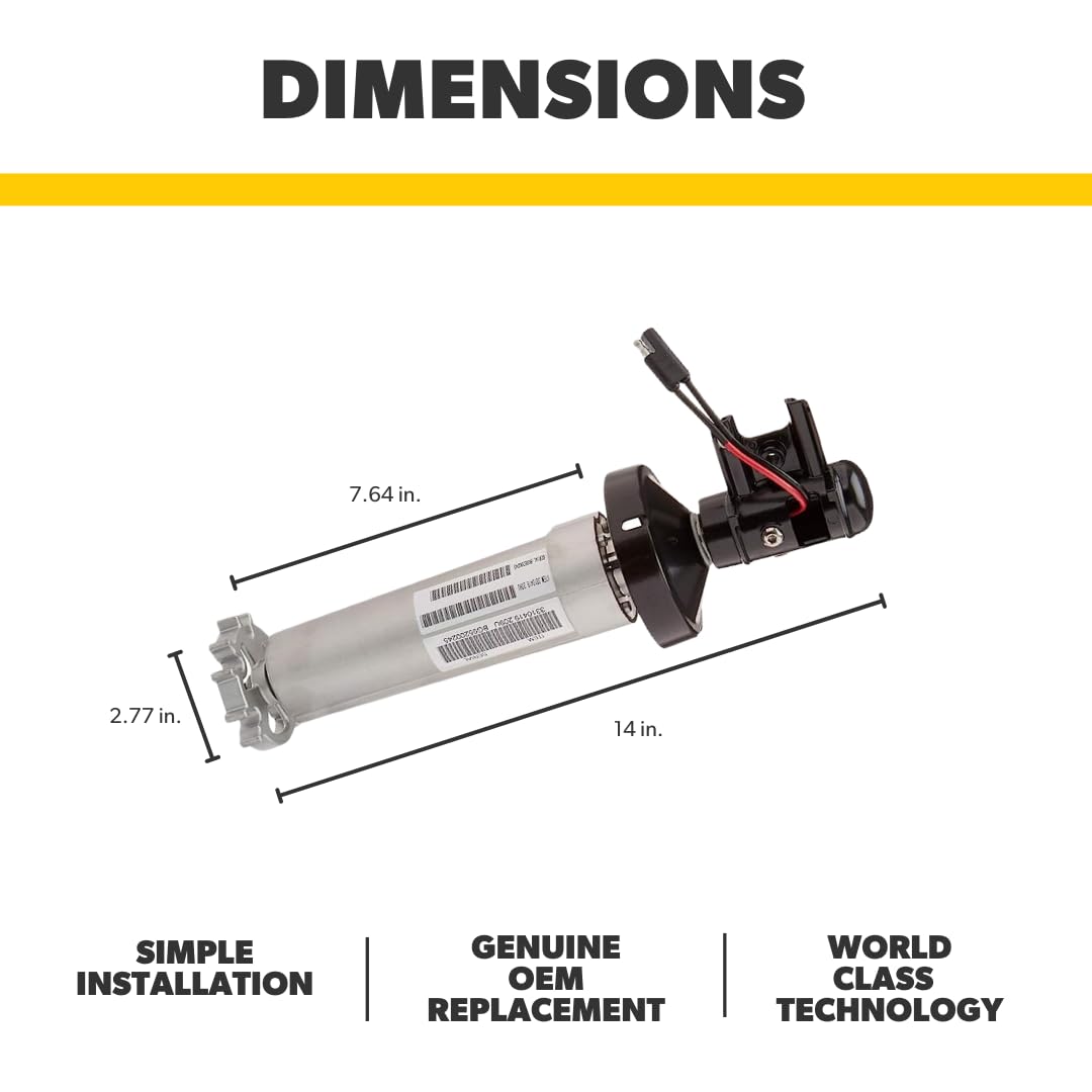 Dometic 3310423.209U OEM RV 12V Power Awning Extension Motor for 9100 Awnings | RH Black Torsion Assembly