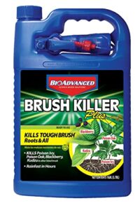 bioadvanced brush killer plus, ready-to-use, 1 gal – kills tough brush roots & all, kills poison ivy