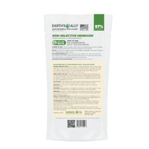 Earth's Ally Weed and Grass Killer Concentrate | Safe, Pet-Friendly Natural Weed Control Spray for Patios, Driveways & Sidewalks, Makes 1 Gallon