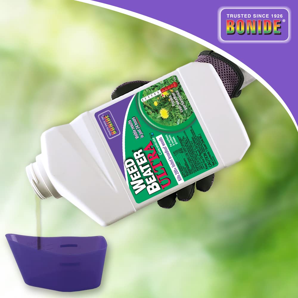 Bonide Weed Beater Ultra, 32 oz Concentrate Fast-Acting Protection Against Broadleaf Weeds in Warm & Cool Weather