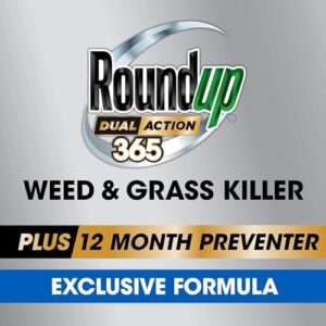 Roundup Dual Action 365 Weed & Grass Killer Plus 12 Month Preventer Concentrate, Kills & Prevents for up to 1 Year, 32 fl.oz.