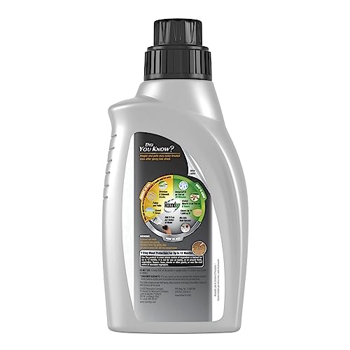 Roundup Dual Action 365 Weed & Grass Killer Plus 12 Month Preventer Concentrate, Kills & Prevents for up to 1 Year, 32 fl.oz.