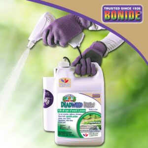 Bonide Captain Jack's Deadweed Brew, 128 oz Ready-to-Use with Attached Power Sprayer, Controls All Types of Weeds and Grasses, For Organic Gardening