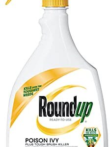 Roundup Ready-To-Use Poison Ivy Plus Tough Brush Killer, for Weeds, Grass, Stumps and Vines, Trigger Sprayer, 24 oz.