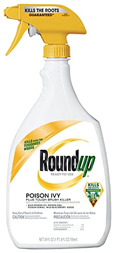 Roundup Ready-To-Use Poison Ivy Plus Tough Brush Killer, for Weeds, Grass, Stumps and Vines, Trigger Sprayer, 24 oz.