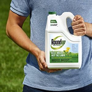 Roundup For Lawns1 Refill (Northern), 1.25 gal. - Lawn Safe Weed Killer For Northern Lawns - Kills Crabgrass, Dandelion, Clover and Yellow Nutsedge - Kills Weeds, Not the Lawn