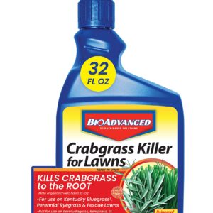 BioAdvanced 704115A Crabgrass Lawns with Weed Killer, 32 oz, Ready-to-Spray