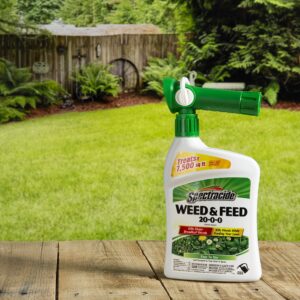 Spectracide Weed And Feed 20-0-0 32 Ounces, With QuickFlip Hose-End Sprayer (6 pack)