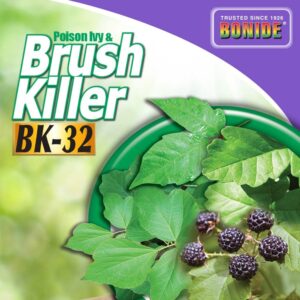 Bonide Poison Ivy & Brush Killer BK-32, 32 oz Concentrate, Completely Kills Roots without Harming Lawn and Grass