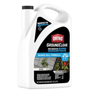 Ortho GroundClear Weed and Grass Killer Super Concentrate1: Treats up to 8,960 sq. ft., Fast Acting, Kills to the Root, 1 gal.