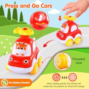 Palmatte Cars Toys for 1 Year Old Boy Birthday Gift Press and Go Car for 2 Years Old Boy Cars for Toddlers 1-3 Baby Toys 12-18 Months Gifts for 1 2 3 Year Old Boy