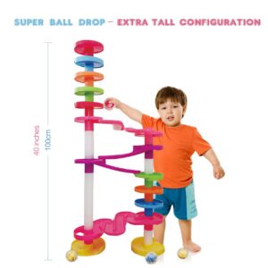 WEofferwantYOUwant Super Ball Drop with Large Balls and Ramp Tracks. Marble Run Baby Learning Development Activity Toy, Birthday Gift, Educational Fun for Kids, for Ages 10 Months and Up