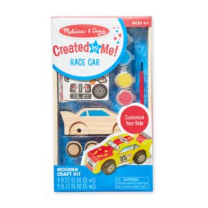 melissa & doug created by me! race car wooden craft kit