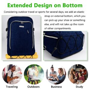 HXLGMD Personal Item Travel Backpack for Women Men, Flight Approved Carry On Underseat Luggage Casual Weekender Daypack for College Business Outdoors