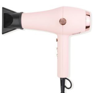 l'ange hair soleil professional hair dryer | 3 heat settings & 2 airflow settings | cool shot locks-in style | professional length cord | best lightweight hair for smooth blowouts (blush)