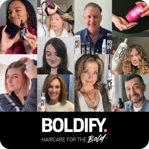 Boldify Full Body Blowout Spray - Volumizing Hair Product for Mega-Volume Blowouts, Heat Protectant Spray, Hair Thickening Spray for Fine, Thin Hair - Hair Volumizer and Blow Dry Spray for Men & Women