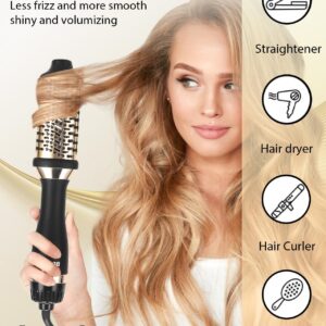 BEITMISS Hair Dryer Brush, Blow Dryer Brush Oval Barrel for Quick and Salon-Quality Results, Detachable Hot Air Brush with Ionic Technology Volumizer and Styler for Frizz Control and Shine