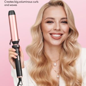 Wavytalk 5 in 1 Curling Iron,Curling Wand Set with Thermal Brush and 4 Interchangeable Ceramic Curling Wand(0.5”-1.5"),Instant Heat Up Wand Curler, Dual Voltage Curling Iron