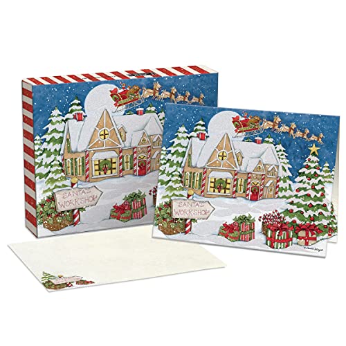 Lang Santa'S Workshop Boxed Christmas Cards (1004894)