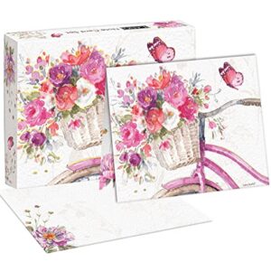 LANG Blush Bicycle Boxed Note Cards (1005382)