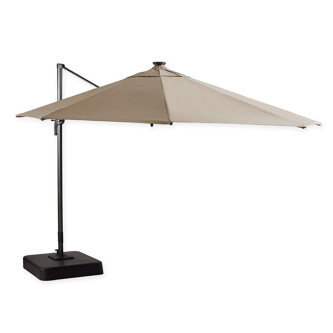 Garden Winds Replacement Canopy Top Cover for Single Tier 11 Ft Round Solar Umbrella - RipLock 350