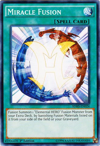 Yu-Gi-Oh! - Miracle Fusion (SDHS-EN024) - Structure Deck: HERO Strike - 1st Edition - Common