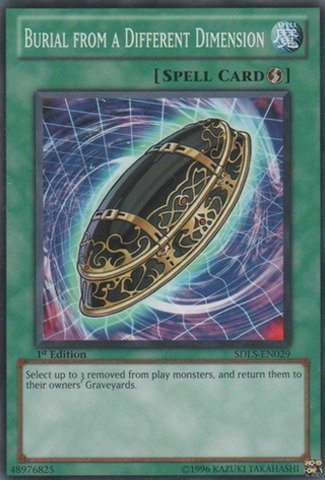 Yu-Gi-Oh! - Burial from a Different Dimension (SDLS-EN029) - Structure Deck: Lost Sanctuary - 1st Edition - Common