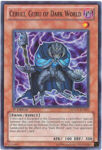 yu-gi-oh! - ceruli, guru of dark world - sdgu-en003 - super rare - unlimited - structure deck: gates of the underworld