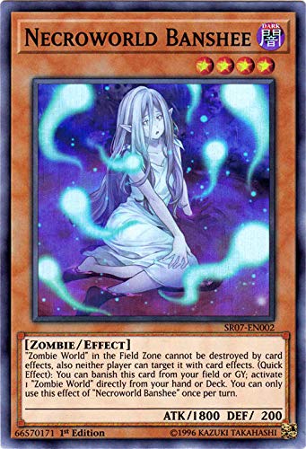 Yu-Gi-Oh! - Necroworld Banshee - SR07-EN002 - Super Rare - 1st Edition - Structure Deck: Zombie Horde