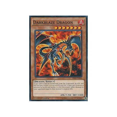 Yu-Gi-Oh! - Darkblaze Dragon (SR02-EN006) - Structure Deck: Rise of The True Dragons - Edition - Common