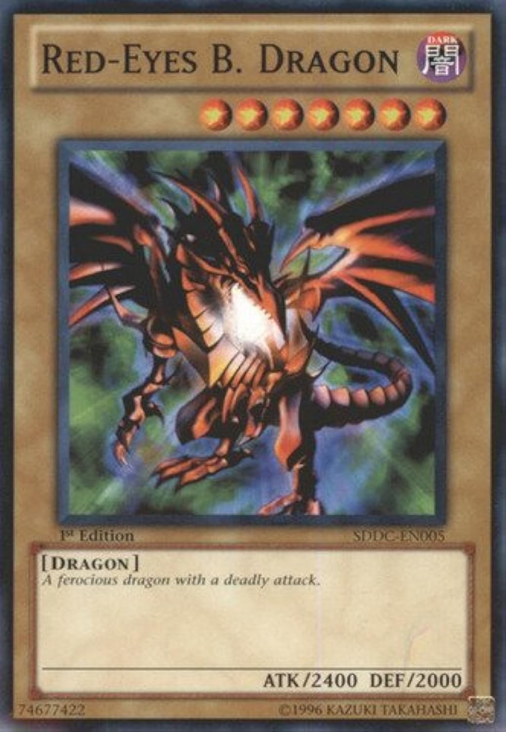 Yu-Gi-Oh! - Red-Eyes B. Dragon (SDDC-EN005) - Structure Deck: Dragons Collide - 1st Edition - Common