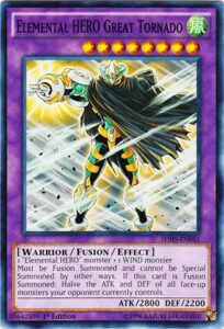 yu-gi-oh! - elemental hero great tornado (sdhs-en045) - structure deck: hero strike - 1st edition - common