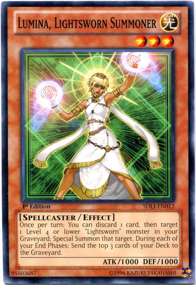 Yu-Gi-Oh! - Lumina, Lightsworn Summoner (SDLI-EN012) - Structure Deck: Realm of Light - 1st Edition - Common