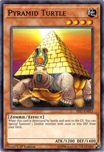 yu-gi-oh! - pyramid turtle - sr07-en015 - common - 1st edition - structure deck: zombie horde