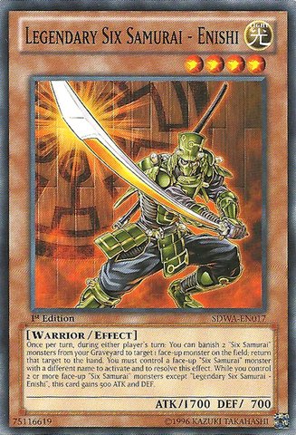 Yu-Gi-Oh! - Legendary Six Samurai - Enishi (SDWA-EN017) - Structure Deck: Samurai Warlords - 1st Edition - Common