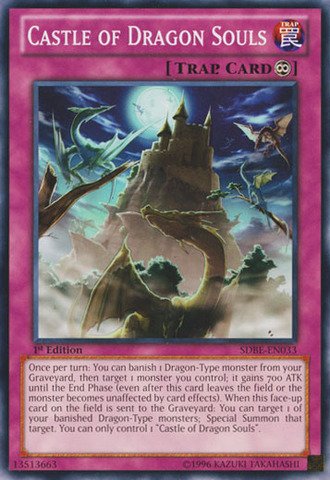 Yu-Gi-Oh! - Castle of Dragon Souls (SDBE-EN033) - Structure Deck: Saga of Blue-Eyes White Dragon - 1st Edition - Common