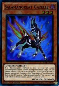 yu-gi-oh! - salamangreat gazelle - sdsb-en003 - super rare - 1st edition - structure deck: soulburner