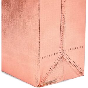 Sparkle and Bash Reusable Grocery Tote Bag for Shopping (Large, Rose Gold, 20 Pack)