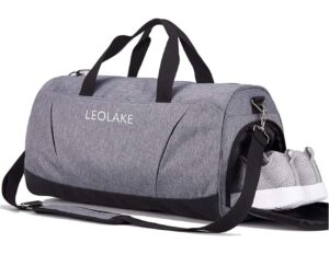 sports gym bag with wet pocket & shoes compartment for women & men