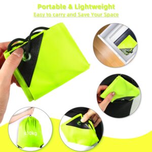 GoodtoU Drawstring Backpacks, Bulk Nylon Backpack Cinch Sack Drawstring Gym Bag for Sport, Traveling, Team (20Pcs, Fluorescent Green)